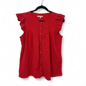 Madewell Women's Red Blouse